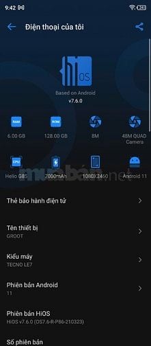 TECNO POVA 2 FULL BOX, 6GB RAM & 128GB - SHIP COD