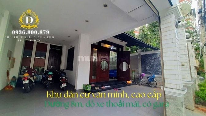 Biệt thự trệt 2 lầu, 4PN, đẹp, thoáng, Thảo Điền,5p đi bộ đến Ga Metro