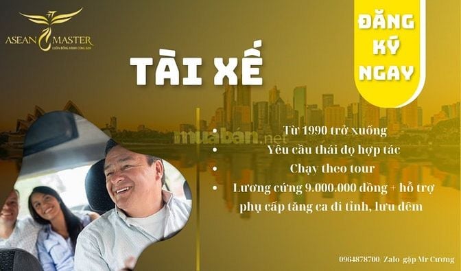 Tuyển tài xế chạy tour cho công ty