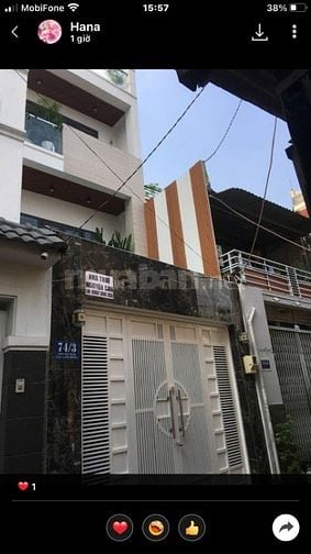 Cho thuê nhà 74/3 Trần Hữu Trang, Phường 10, Quận Phú Nhuận