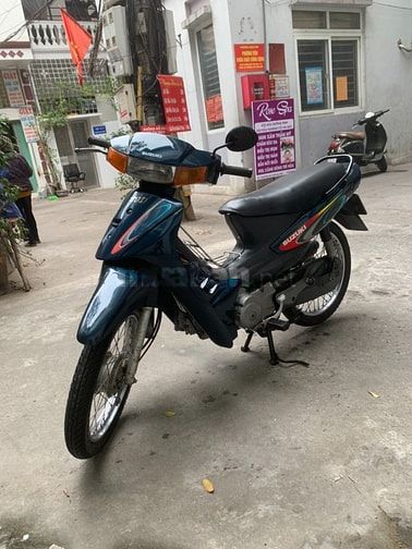 Cần bán xe Suzuki Thái 110cc màu xanh, biển 29L4, xe đẹp