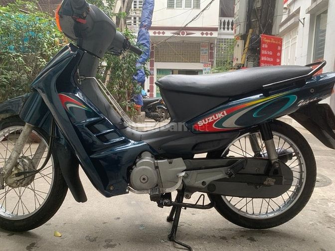 Cần bán xe Suzuki Thái 110cc màu xanh, biển 29L4, xe đẹp