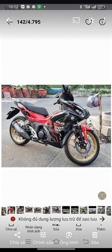 Bán gấp xe Honda Winner X V3 màu đỏ, phiên bản giới hạn mâm đồng