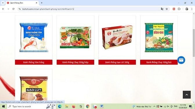 Snack ,nui,bún,miến ,phở khô Bích Chi giảm giá 3%