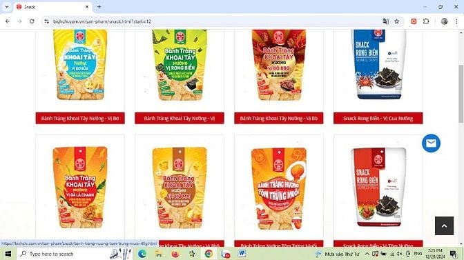 Snack ,nui,bún,miến ,phở khô Bích Chi giảm giá 3%