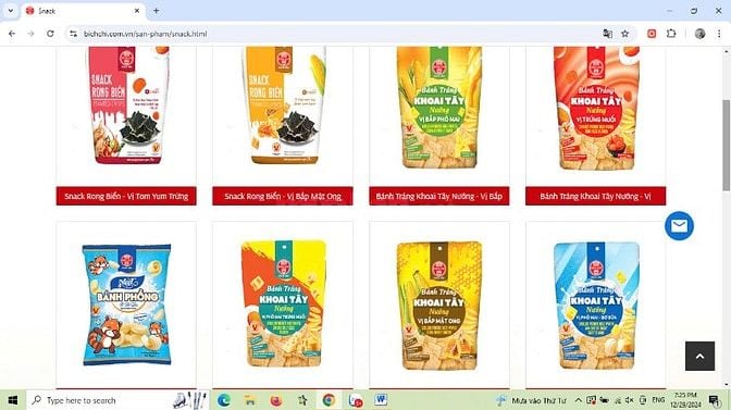 Snack ,nui,bún,miến ,phở khô Bích Chi giảm giá 3%