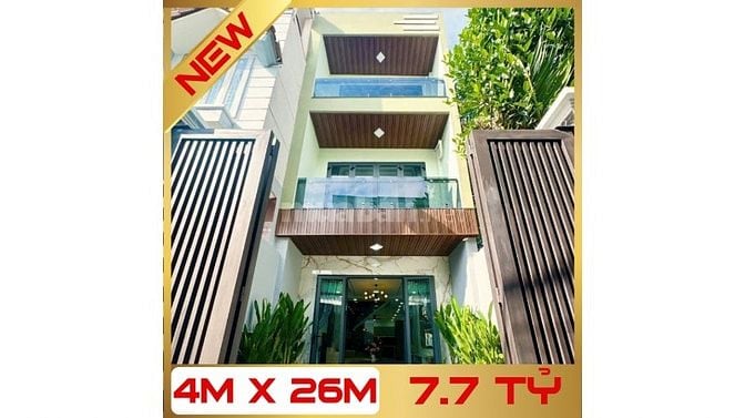 🌟BÁN NHÀ ĐẸP 4X26M "FULL NỘI THẤT" - HẺM 4M - HUỲNH TẤN PHÁT QUẬN 7