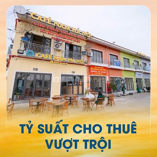 BÁN SHOPHOUSE Chợ đầu mối Nam Hà Nội , 2 tầng diện tích sử dụng 50m2 .