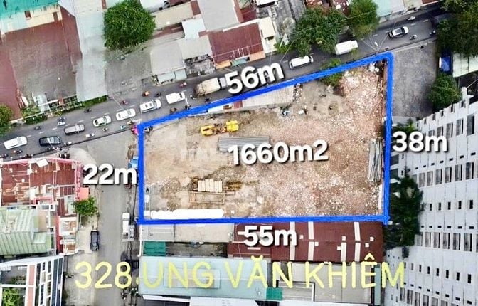 ❇️❇️❇️ Cho Thuê Nhà GÓC 2MT: 328 Ung Văn Khiêm + Tân Cảng - DT:1.660m2