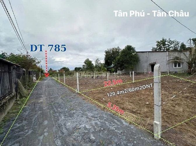 Bán Đất Xã Tân Phú, Huyện Tân Châu, Tỉnh Tây Ninh