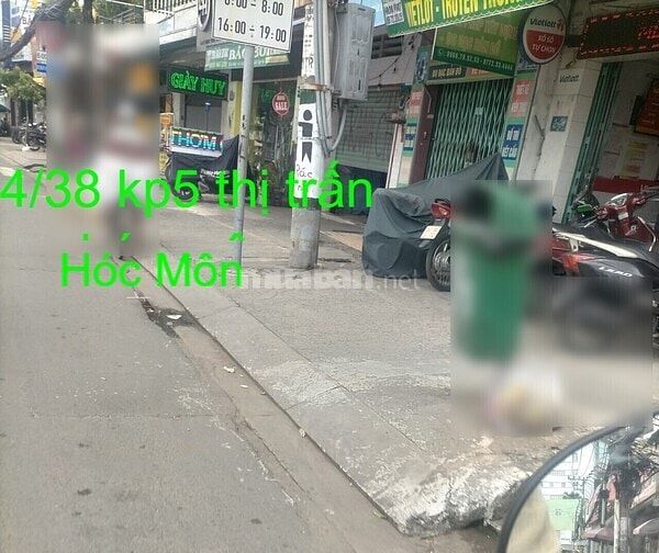 Bán nhà mặt tiền 4/38A kp5 Thị Trấn Hóc Môn đường Quang Trung