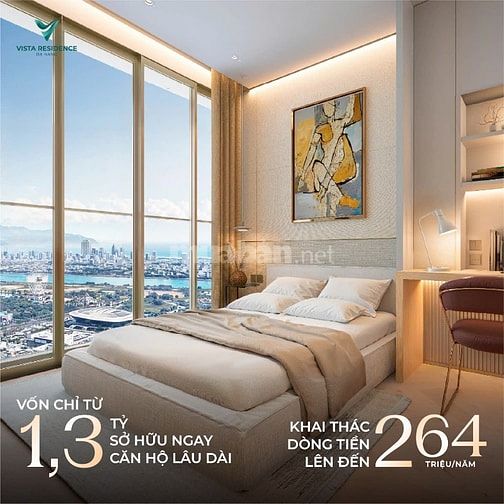 Căn hộ Vista Residence 2PN, view sông Hàn, giá tốt nhất chỉ 4,1 tỷ