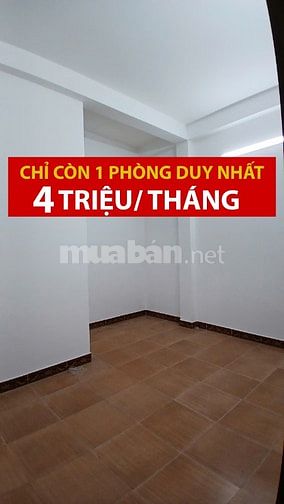 CHO THUÊ PHÒNG 4 TRIỆU, FULL NỘI THẤT, SẠCH ĐẸP, YÊN TĨNH