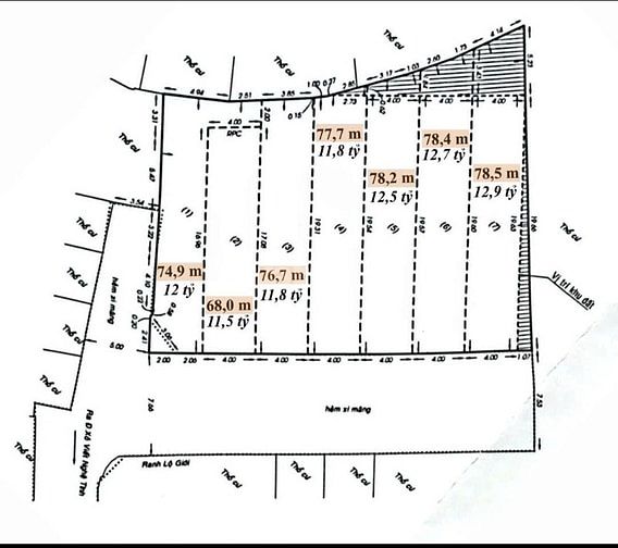 BÁN 7 LÔ ĐẤT DT LỚN , ĐƯỜNG XVNT , PHƯỜNG 26 , QUẬN - BT