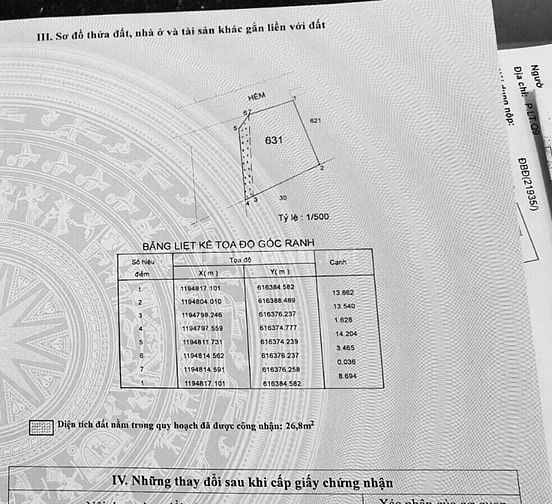 Bán 186.5m đất thổ cư, đường 5m thuộc đường Số 6 phường Long Trường Q9