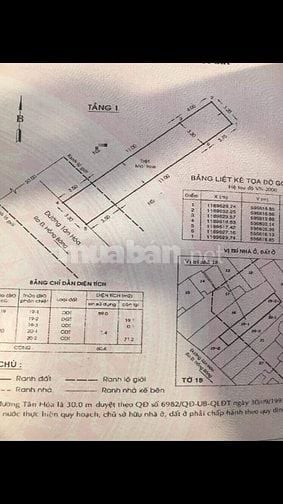 Bán nhà MT Tân Hóa Phường 1 Quận 11 giá 10 tỷ - 60,4m2