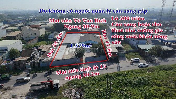 Cần sang gấp hoặc cho thuê nhà xưởng gia công trái cây xuất khẩu