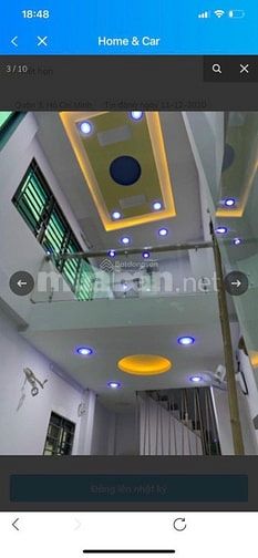 Bán nhà MT Lý Thái Tổ Phường 1 Quận 10 giá 8,2 tỷ - 18m2