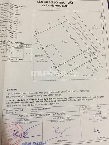 Bán nhà hẻm 2m Phạm Thế Hiển Phường 6 Quận 8 giá 6,5 tỷ - 290m².