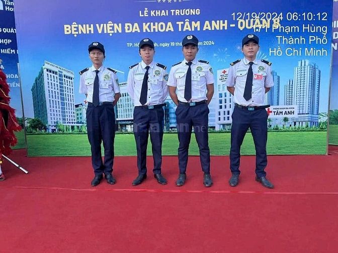 Tuyển NV bảo vệ khu vực Hồ Chí Minh