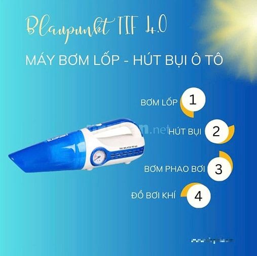 Máy hút bụi & bơm lốp ô tô Blaupunkt TIF 4.0