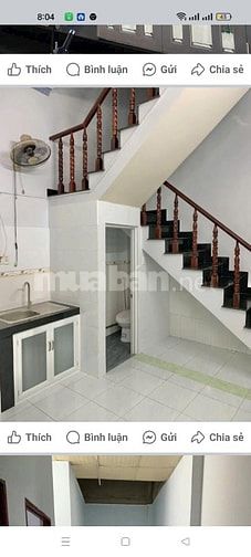 Cho thuê nhà trệt lầu 2pn 2wc thạnh mỹ lợi