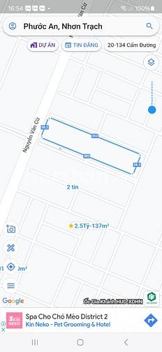 Bán quỹ đất 4 mặt tiền Nguyễn Văn Cừ huyện Nhơn Trạch Đồng  Nai 130 tỷ