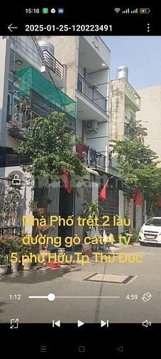 Nhà phố 41 gò cát trệt 2 lầu .4 tỷ 500