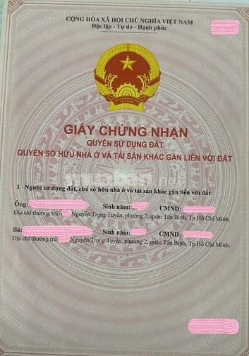 Bán nhà gấp, mặt tiền đường lớn Nguyễn Trọng Tuyển 