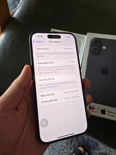 Bán Iphone 16 màu đen mã VN mới mua mấy hôm