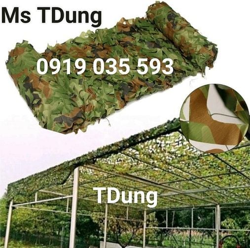 lưới ngụy trang quân sự lưới dẳn di giả lá cây lưới hàng rào đô thị