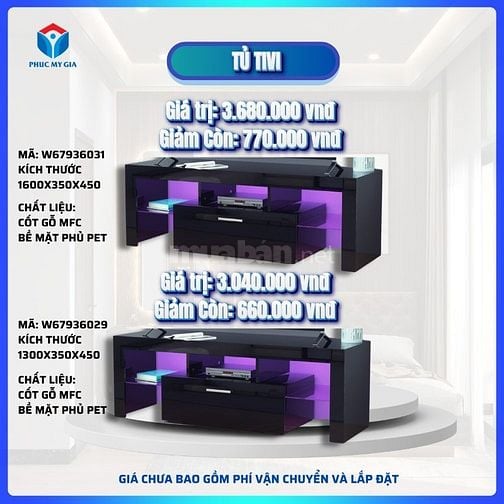 Giảm giá tủ tivi, kệ tủ, giường, sofa đầu năm