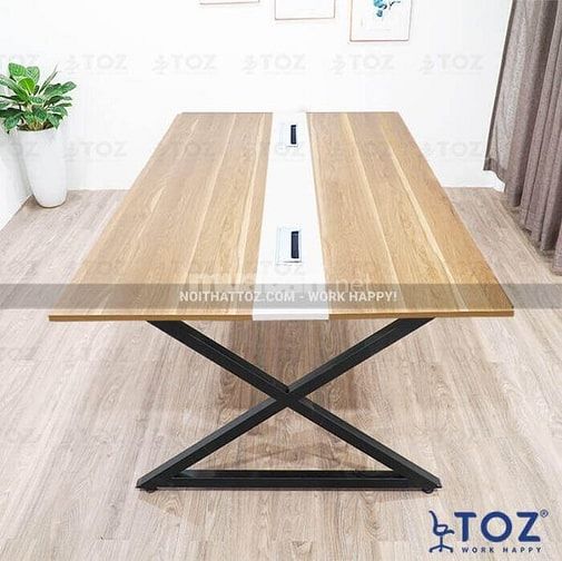 Bàn họp gỗ 2m4 x 1m2 BHZ-6161 