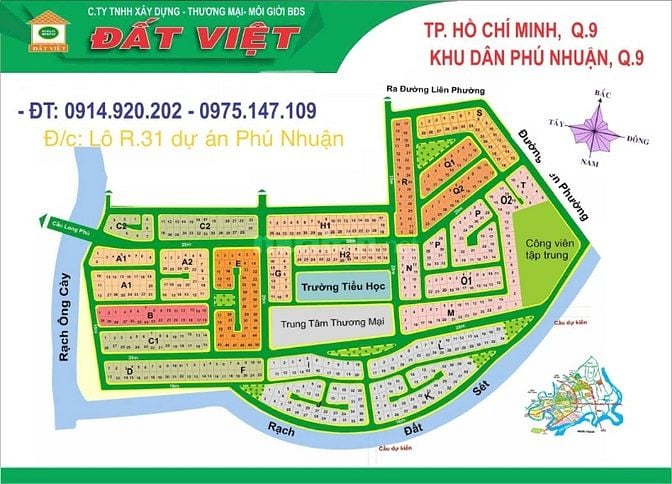 Dự án biệt thự Phú Nhuận, Phước Long B, Quận 9 - TP.Thủ Đức, lô B