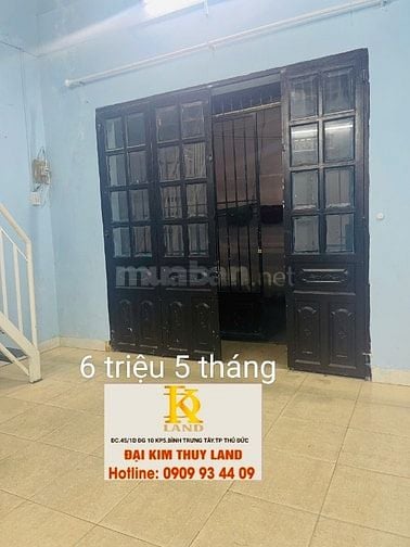 cho thuê nhà trệt lững hẻm nguyễn duy trinh 6 triệu 5