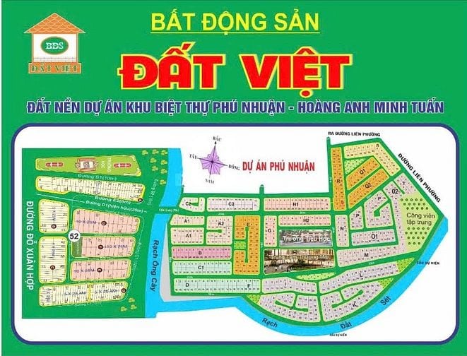 Bán 1 số lô đất dự án khu biệt thự Phú Nhuận, P.Phước Long B, Quận 9.