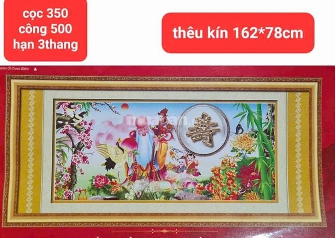 TÌM THỢ GIA CÔNG TRANH THÊU CHỮ THẬP TẠI NHÀ