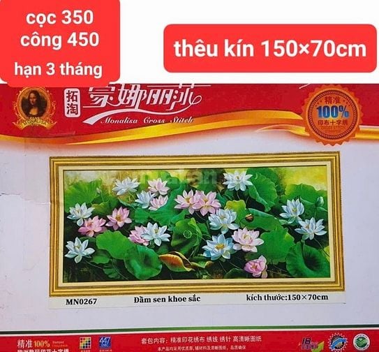 TÌM THỢ GIA CÔNG TRANH THÊU CHỮ THẬP TẠI NHÀ