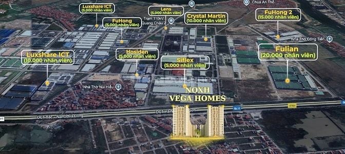 Nhà ở XH VEGA HOMES Bắc Giang giá chỉ từ 440 triệu đồng 