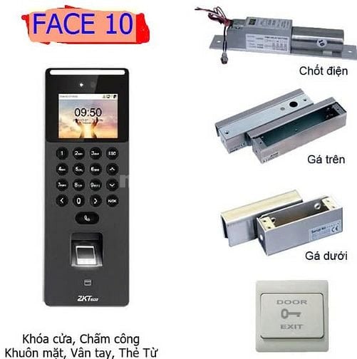 Máy chấm công dấu vân tay khuôn mặt  Face 10 