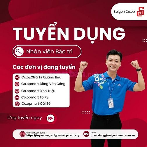 [CO.OPmart. TPHCM ] TUYỂN DỤNG NHÂN VIÊN SIÊU THỊ FULLTIME/PARTTIME