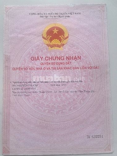 CẦN BÁN GẤP ĐẤT MẶT TIỀN THÔN THUẬN THÀNH, XÃ HÀM LIÊM, HÀM THUẬN BẮC