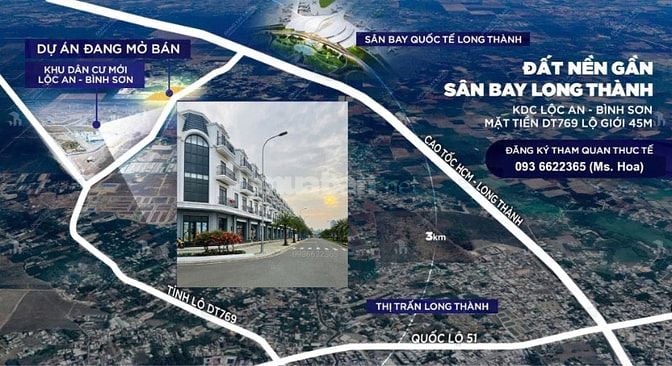 Đất nền KDC STC Long Thành, cách sân bay Long Thành chỉ 2km.