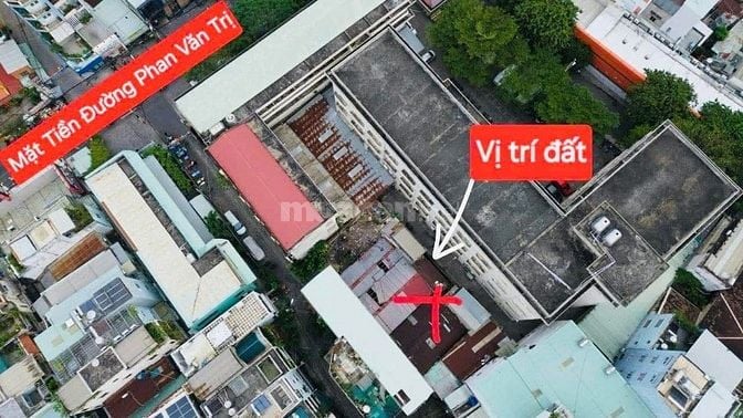 Bán nhà nát sau mặt tiền đẹp (13,7x25) 235/1 Phan Văn Trị Bình Thạnh