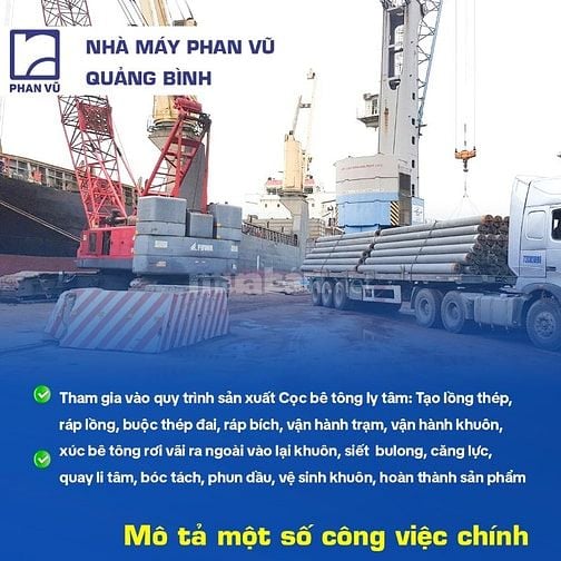 CẦN 50 CÔNG NHÂN SẢN XUẤT-QUẢNG TRẠCH, QUẢNG BÌNH