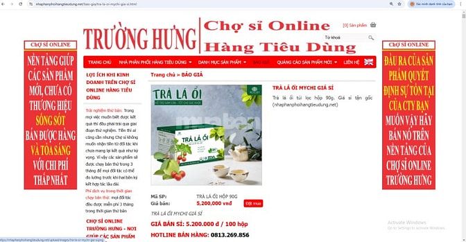 Chợ sỉ online hàng tiêu dùng Trường Hưng