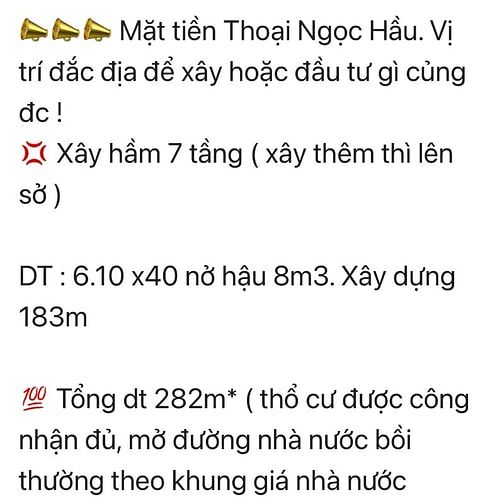 Cần Bàn Nhà 328 Thoại Ngọc Hầu