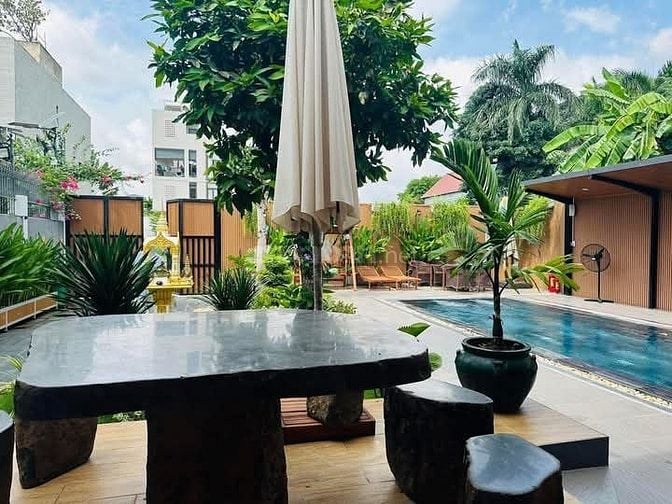 Villa đẹp, hiện đại, sân vườn và hồ bơi tuyệt đẹp p. Thạnh Mỹ Lợi, Q2