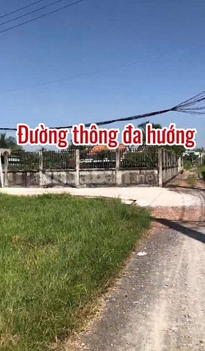 Bán 102,8m2 đất cách chợ Đức Hoà 3p,thổ cư, sổ riêng hạ giá sinh lời