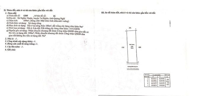 Giá hời cho 03 lô đất Xã Nghĩa Thuận, huyện Tư Nghĩa, Quảng Ngãi